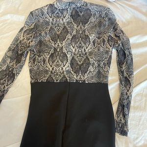Snake print dress